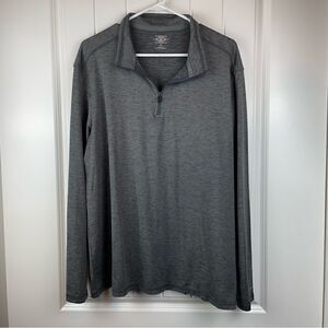 Grey pullover with 1/4 zipper (0417)